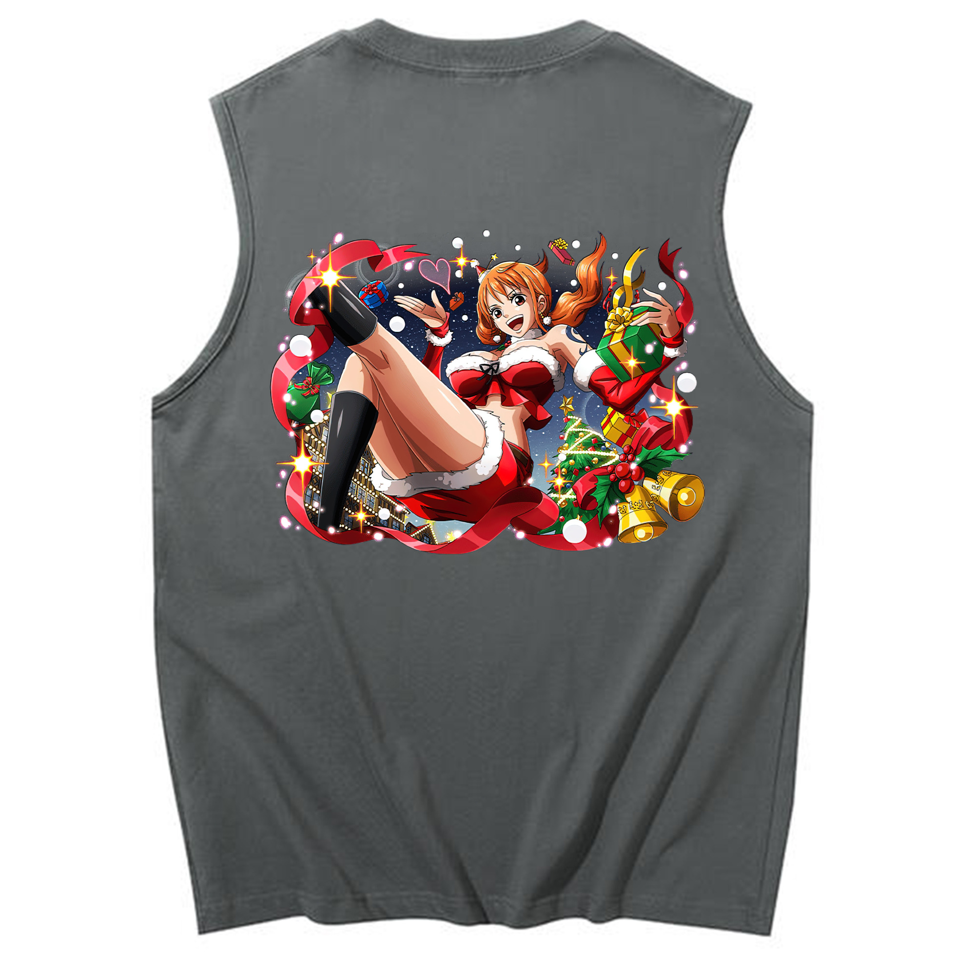 ワンピース ナミ ONE PIECE Nami コットン100％タンクトップ（背面プリント）